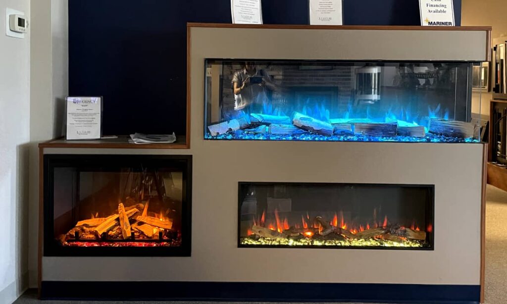 ace of diamonds electric fireplaces showroom