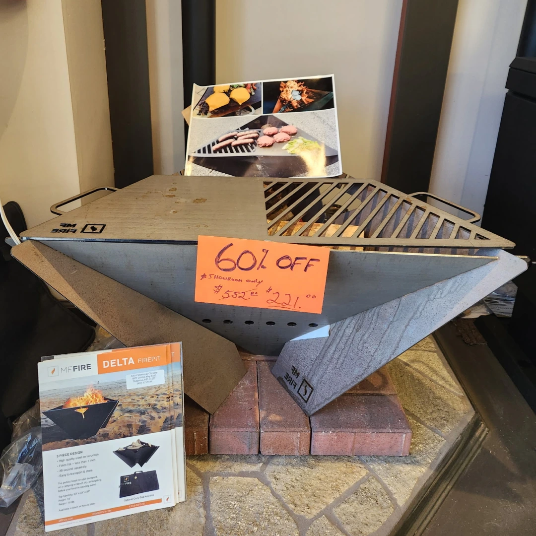 MF FIRE Delta firepit, showroom model, 60% off