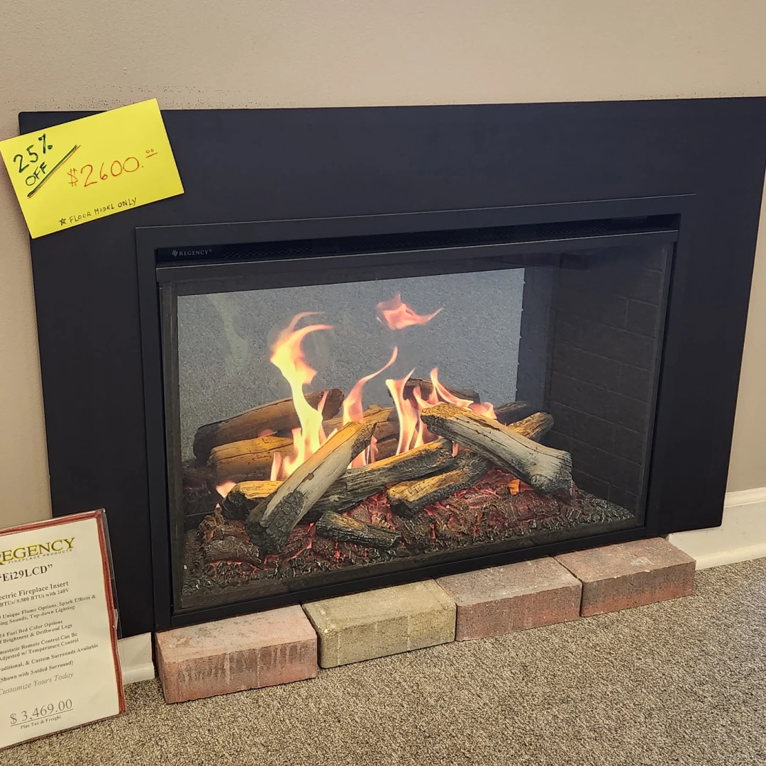 Regency Ei29LCD electric LED fireplace insert, showroom model, 25% off