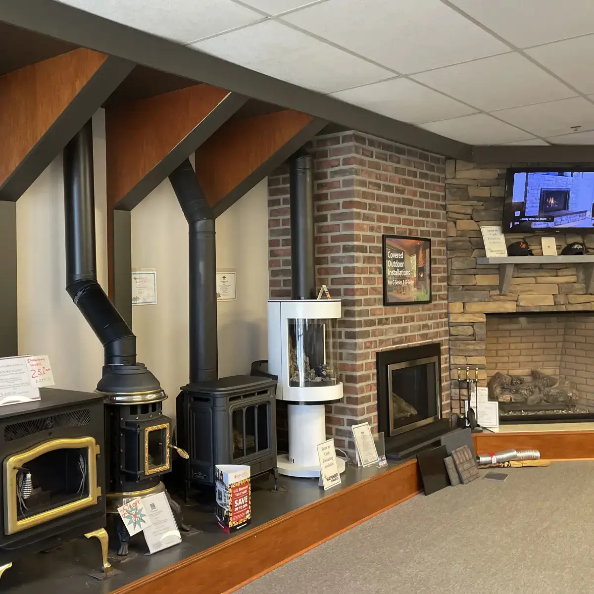 Ace of Diamonds Chimney showroom in Rosedale